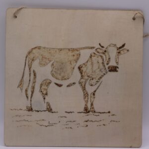 cow on wood