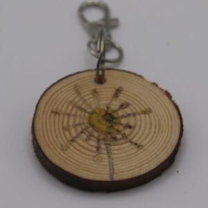 A design on a keyring