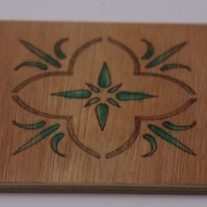 A coasters in wood