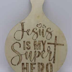 Jesus is my Super Hero Spoon small plaque W16cm £8...