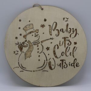 a Snowman on plaque
