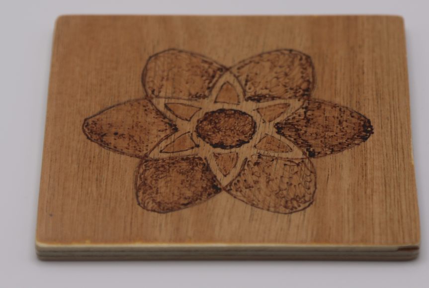 A wood coasters