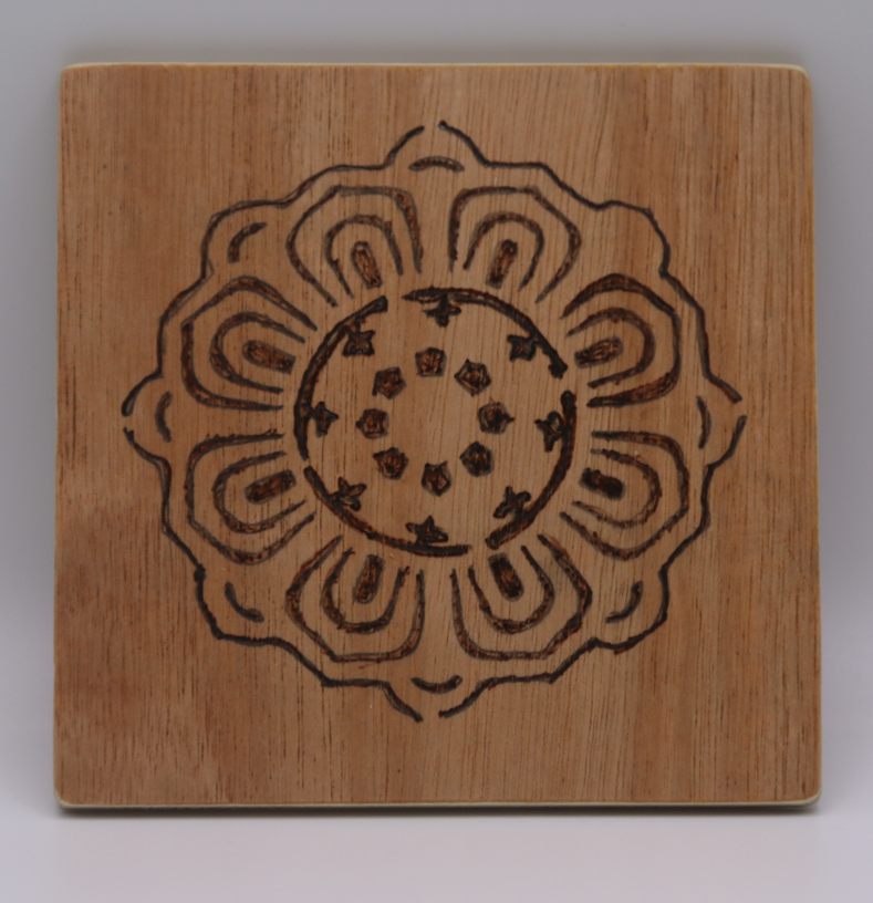 A coasters made in wood
