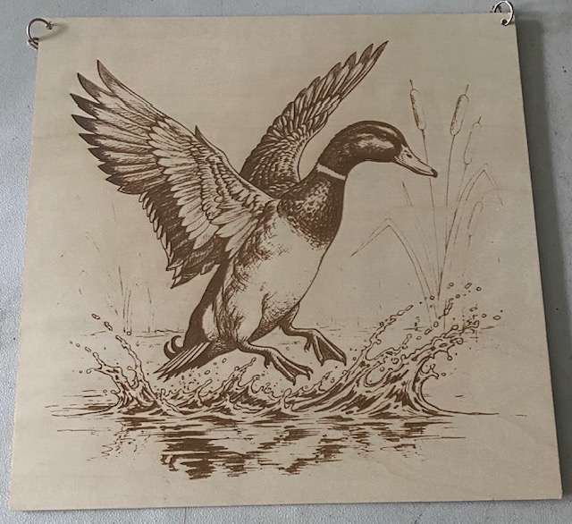 A large plaque