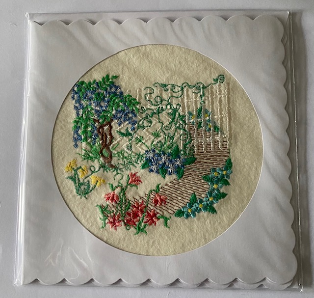 A card of a garden