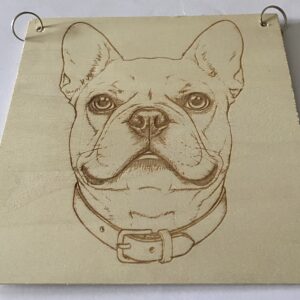 A lovely plaque of a dog